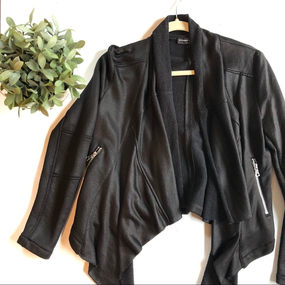 Generation Love Jackets & Blazers - GENERATION LOVE Gisele French Terry Moto Jacket